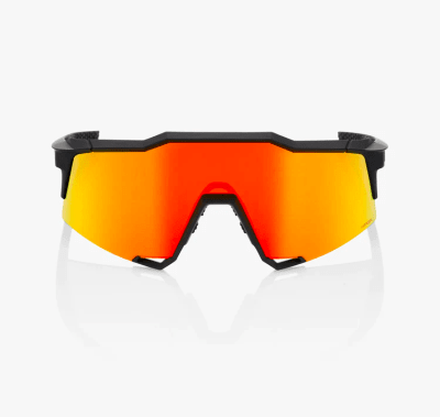 100% - Lentes SpeedCraft - Soft Tact Black - Hiper Red Multilayer Mirror + Clear Lens