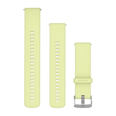 Garmin - Correa Quick Release 22 - Citron Silicone/Silver Hardware (2 Tamaños)