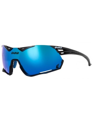  Lentes para Running y Ciclismo - EASSUN - CHALLENGE - Marco Negro - Lentes Azul revo