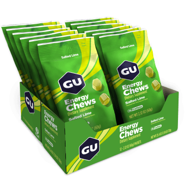 Caja de 12 Gomitas - GU Energy Chews Salted Lime
