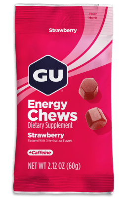 Gomitas - Gu Chews - Strawberry - 2 porciones - 20mg cafeína