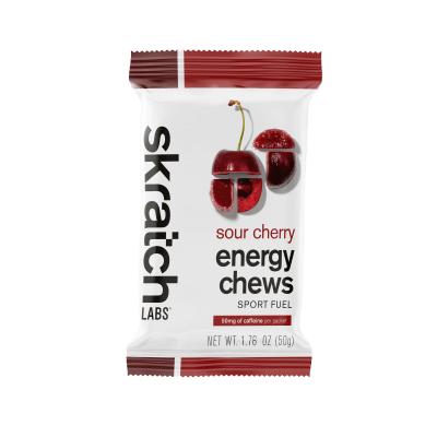 Skratch - Energy Chews Sport Fuel - Sour Cherry - 50mg cafeína