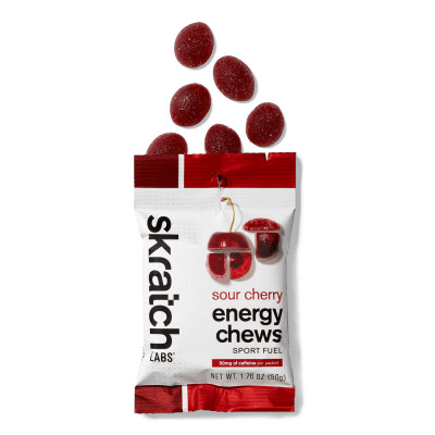 Skratch - Energy Chews Sport Fuel - Sour Cherry - 50mg cafeína