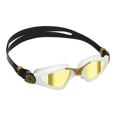 Lentes de Natación - Aqua Sphere - Kayenne - Whi/Gold LMG - Luna Espejo Dorada