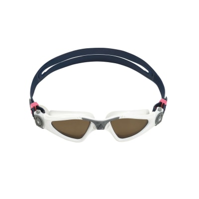 Lentes de Natación - Aqua Sphere - Kayenne Compact Fit - SM Whi/Gry LPB - Luna Polarizada