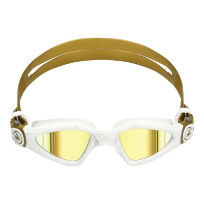 Lentes de Natación - Aqua Sphere - Kayenne Compact Fit - SM Wh/Gld LMG - Luna Espejo Dorada