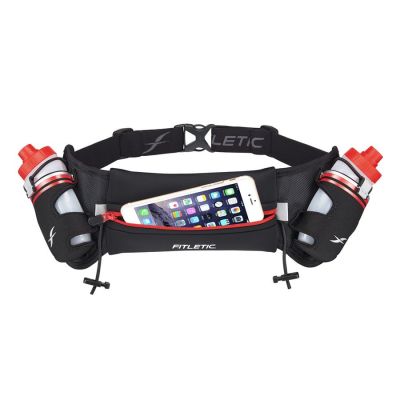 Cinturón de Hidratación - Fitletic Hydra 16 - Negro/Rojo