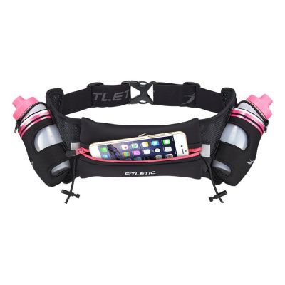 Cinturón de Hidratación - Fitletic Hydra 16 - Negro/Rosado