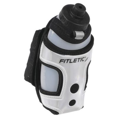 Porta botella - Fitletic Hydra Pocket - Negro/Plateado