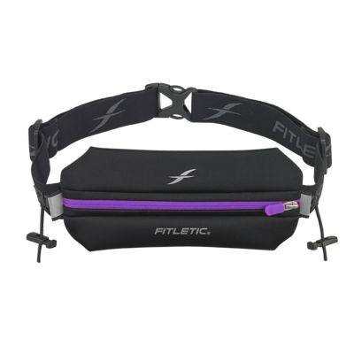 Cinturón porta objetos y porta número - Fitletic Neo I Racing - Negro/Morado
