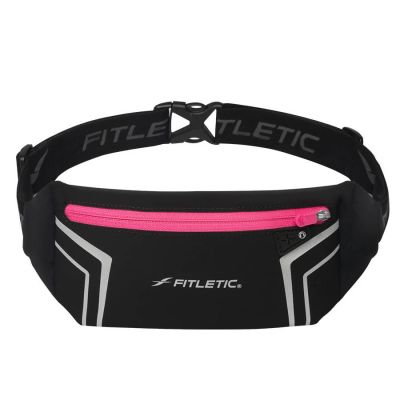 Cinturón porta objetos - Fitletic Blitz - Negro/Rosado