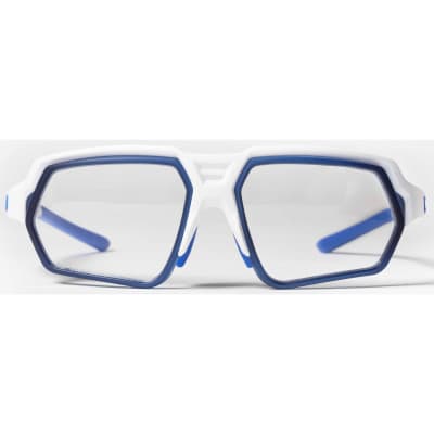 Eassun - Lentes - Summit RX - Marco Blanco Mate/Anillos Azul Transparente (Aumento)