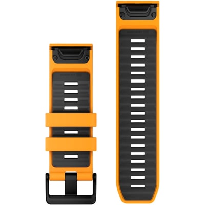 Garmin - Correa de reemplazo Quickfit 26 - Spark Orange/Graphite Silicone