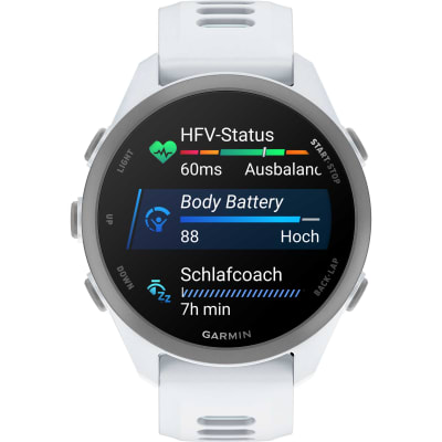 Garmin - Forerunner 170 Music - Blanco piedra con correa en blanco piedra/azul nube