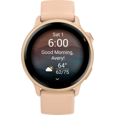 Garmin - Vivoactive 6 - Metallic Pink Dawn with Pink Dawn Band