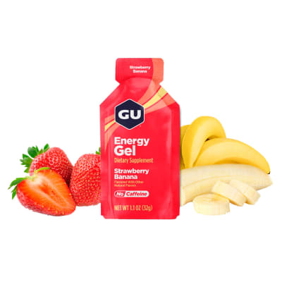 Gel - Gu Energy - Strawberry Banana - Sin cafeína