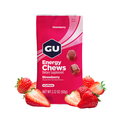 Gomitas - Gu Chews - Strawberry - 2 porciones - 20mg cafeína