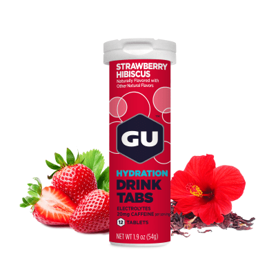 GU - Drink Tabs - Strawberry Hibiscus - 20mg Cafeina p/tab