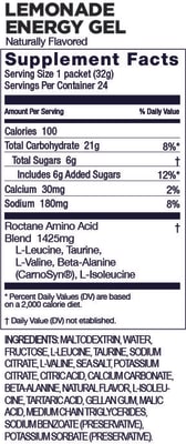 Caja de 24 Geles - GU Roctane Lemonade - Sin cafeína
