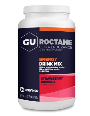 GU - Roctane Energy Drink Mix - Strawberry Hibiscus - No Cafeina