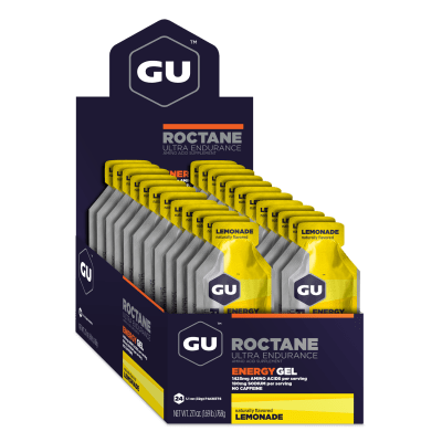 Caja de 24 Geles - GU Roctane Lemonade - Sin cafeína