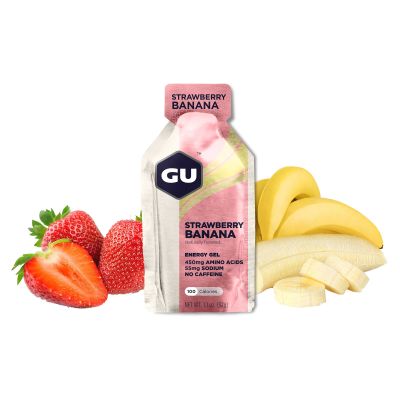 Gel - Gu Energy - Strawberry Banana - Sin cafeína