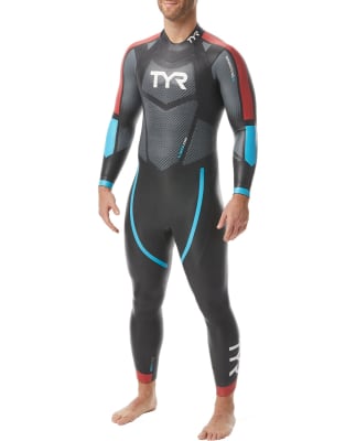 TYR - Wetsuit - Hombre - Hurricane Cat 3 - Negro/Rojo/Azul