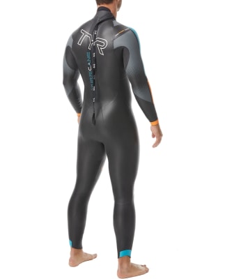 TYR - Wetsuit - Hombre - Hurricane Cat 2 - Negro/Azul/Naranja