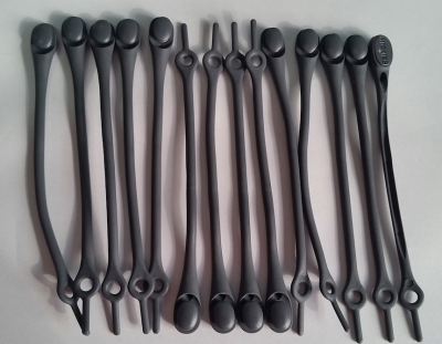 Pasadores elásticos - Hickies - Gris Oscuro