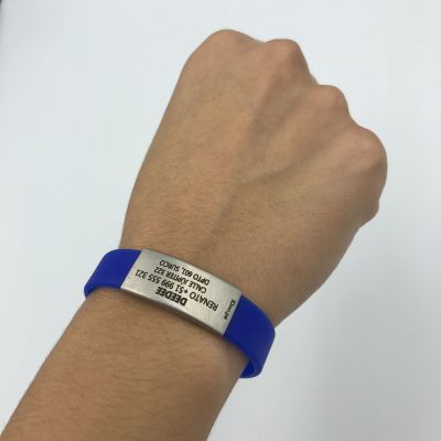 Pulsera de identificación IDOO Slim ID -Azul