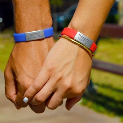 Pulsera de identificación IDOO Slim ID -Rojo