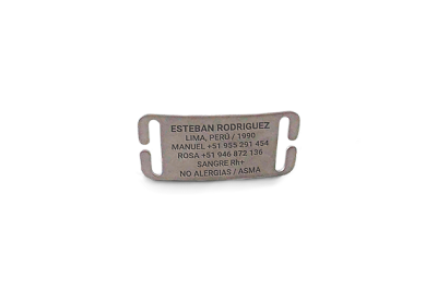 Placa de Identificación para zapatillas IDOO Sneaker ID