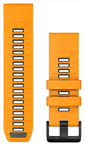Garmin - Correa de reemplazo Quickfit 26 - Spark Orange/Graphite Silicone
