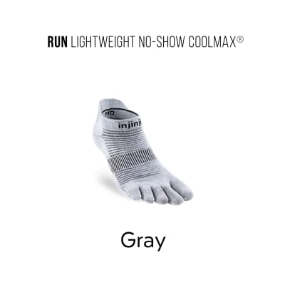 Injinji - Medias - Performance Run - Lightweight - No Show - Gray