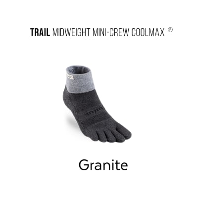 Injinji - Medias - Performance Trail - Midweight - Mini Crew - Granite