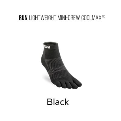 Injinji - Medias - Performance Run - Lightweight - Mini Crew - Black