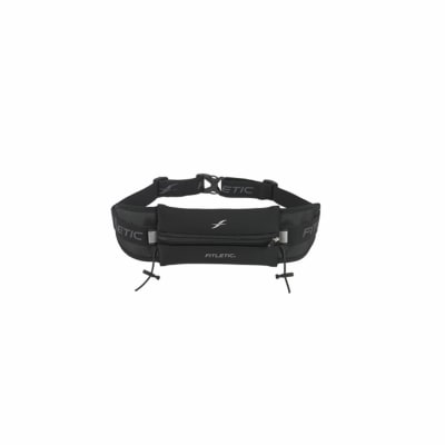 Cinturón porta objetos, porta geles y porta número - Fitletic Ultimate I - Negro