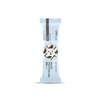 QNT Life - Milkii Protein Bar - Low Sugar - Gluten Free - Coconut Flakes