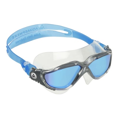 Lentes de Natacion - Aquasphere - Vista -Trasp/Grey LMB - Luna Espejo Azul Titanio