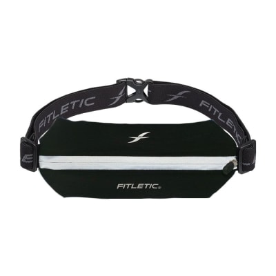 Cinturón porta objetos - Fitletic Mini Sport Plus - Black/Refelctive Zip