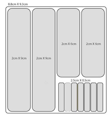 Kit de cintas reflectivas
