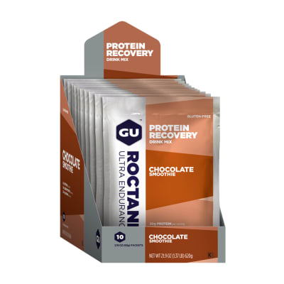 GU - Caja 10 Unidades - Protein Recovery Drink Mix - Chocolate
