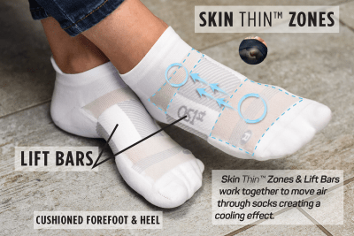 OS1st - TA4 - Medias - Thin Air No Show - Negro