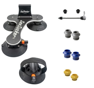 Seasucker - Rack de Bicicleta - Talon Max para Una Bicicleta (incluye HUSKES)