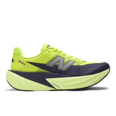 New Balance - FuelCell Rebel V5 - ALKALINE GREEN with BOYSENBERRY and DARK SILVER METALLIC - Mujer