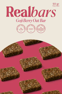 REALBARS - BARRA ENERGÉTICA - GOJI BERRY OAT BAR - 50G - 210 CAL