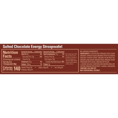 Caja 16 unidades - Gu Energy Stroopwafel - Salted Chocolate - Sin cafeína