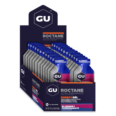 GU - Caja de 24 Geles - GU Roctane Blueberry Pomegranate - 35mg cafeína