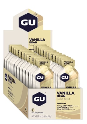 Caja de 24 Geles - GU Energy Vainilla - 20mg de cafeína