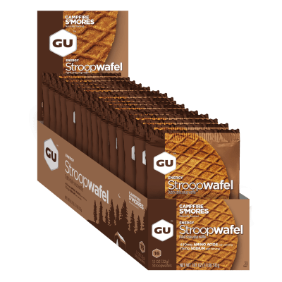 GU - Caja 16 unidades - GU Energy Stroopwafel - Campfire S´mores - Sin cafeína